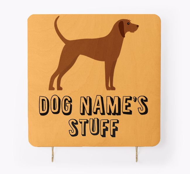 'Dog's Stuff' - Personalised {breedFullName} Lead & Collar Hanger